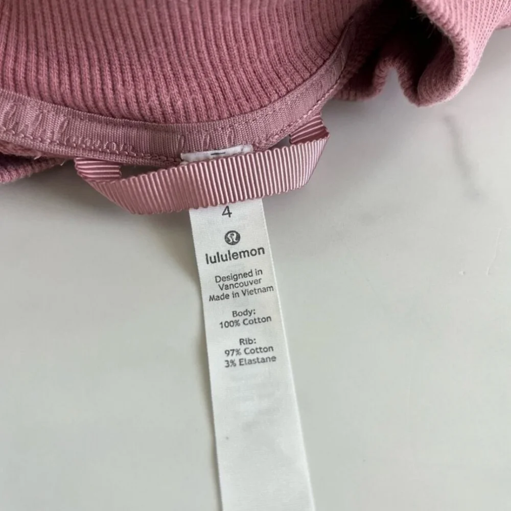Lululemon Chill On Pullover Sweatshirt Quicksand Pink Size 4 - Picture 3 of 8
